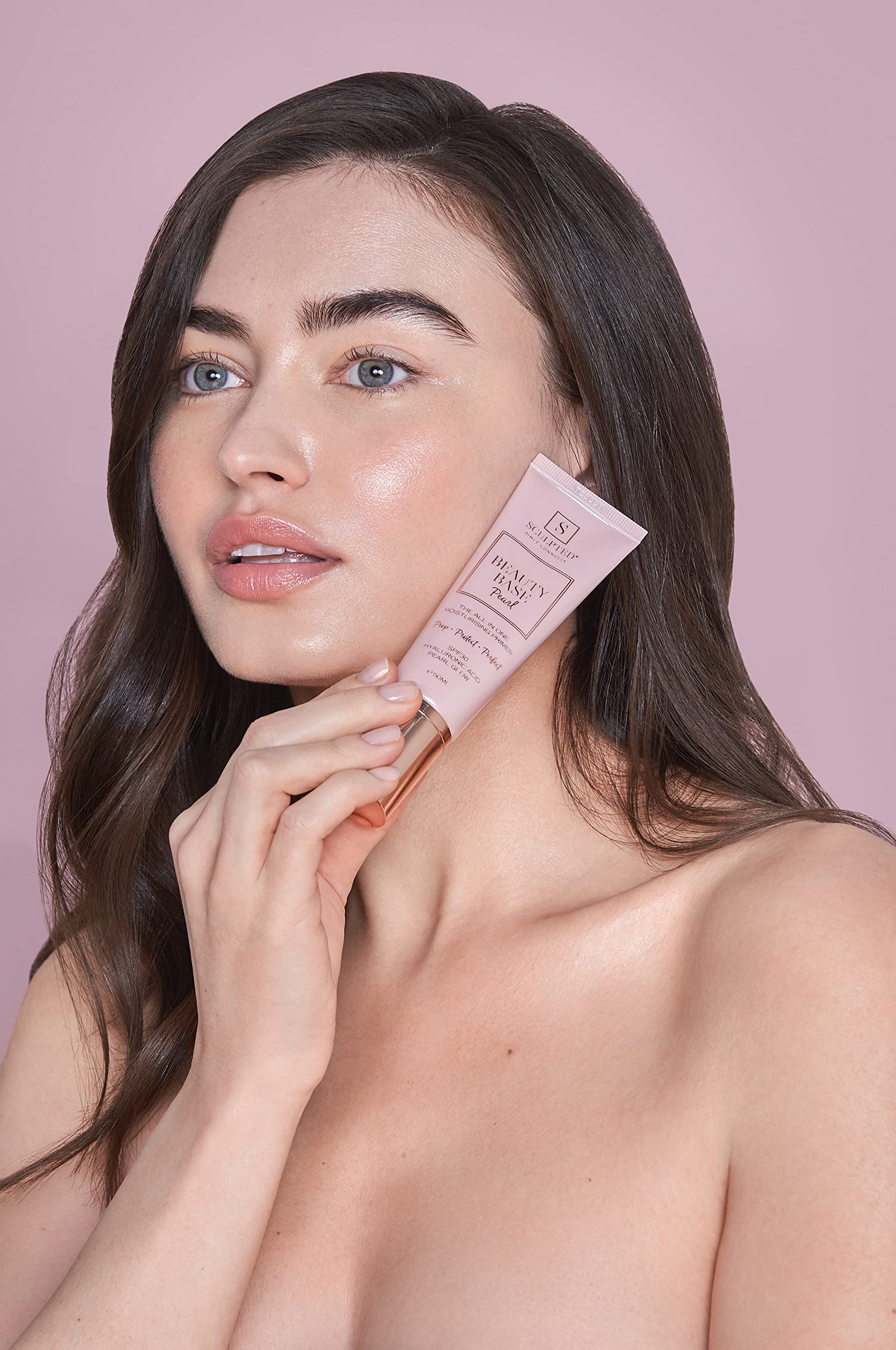 Sculpted By Aimee Beauty Base Pearl Primer - Radiant, Hydrating, SPF30 Protection, Pearl Finish, Unisex