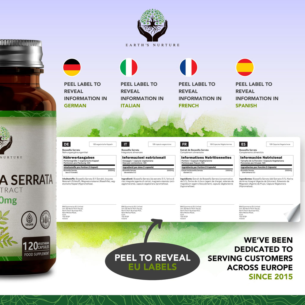 EN Boswellia Serrata, 120 Capsules, 2000mg 5:1 Extract, High Strength