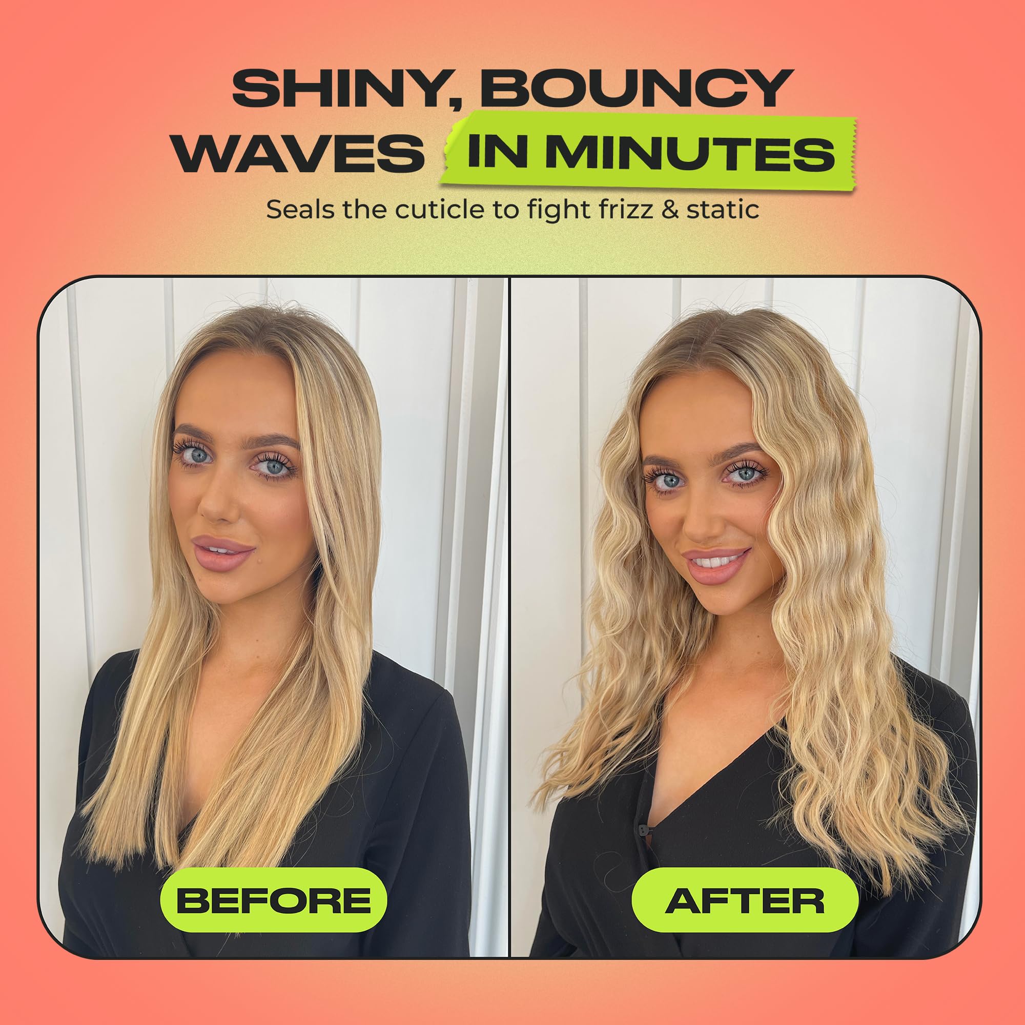 INH Hair Waver 3 Barrel | Ceramic Curling Iron for Beach Waves | Wavy Hair Curler for Fine, Thin, Thick, Long & Short Hair | Dual Voltage Deep Waver w/LED Screen & 360º Swivel Cord for Easy Styling