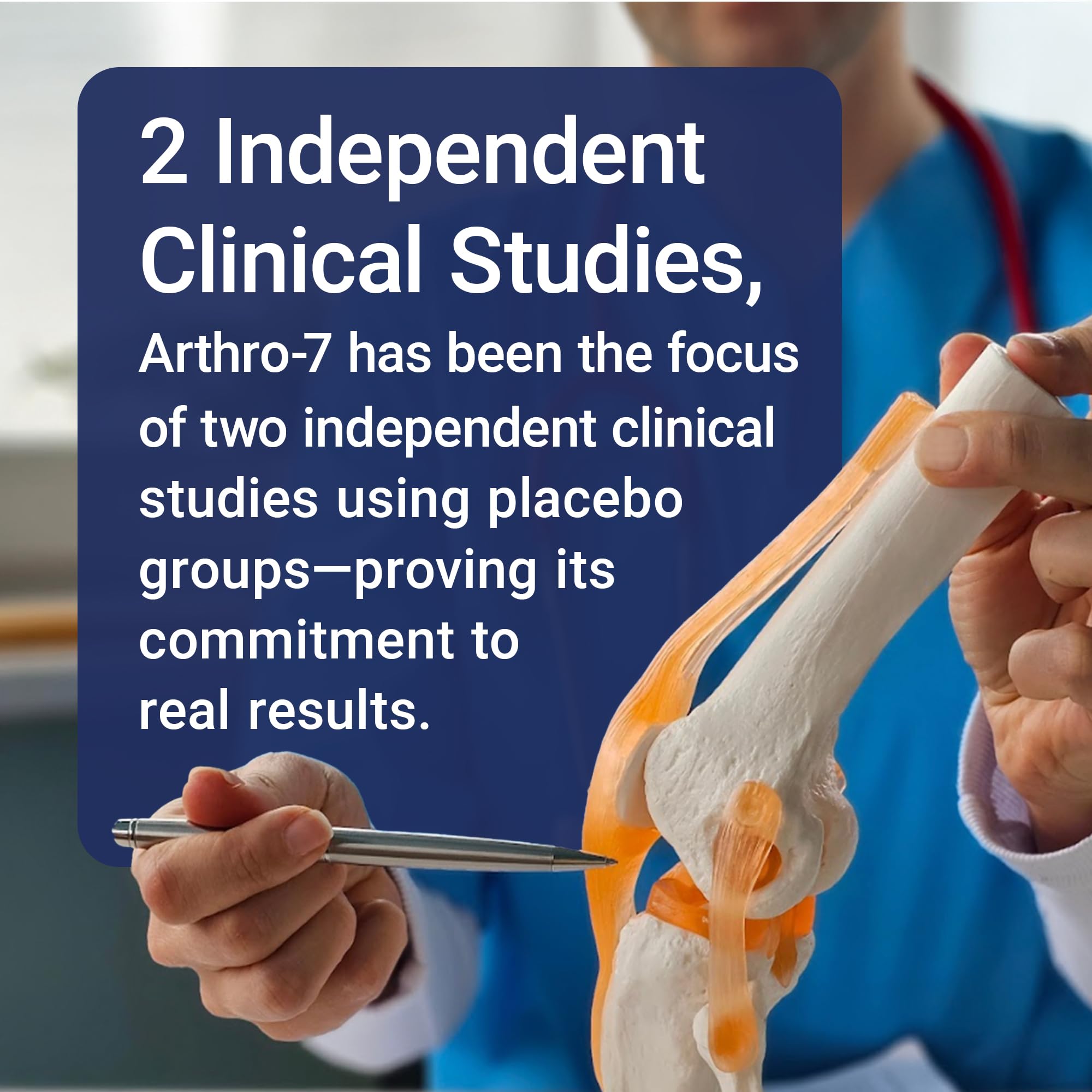 U.S. Doctors’ Clinical Arthro-7 - Clinically Studied Joint Support Complex with Turmeric, MSM, Collagen, Bromelain for Flexibility, Mobility, and Strong Cartilage - 60 Capsules - 15/30-Day Supply