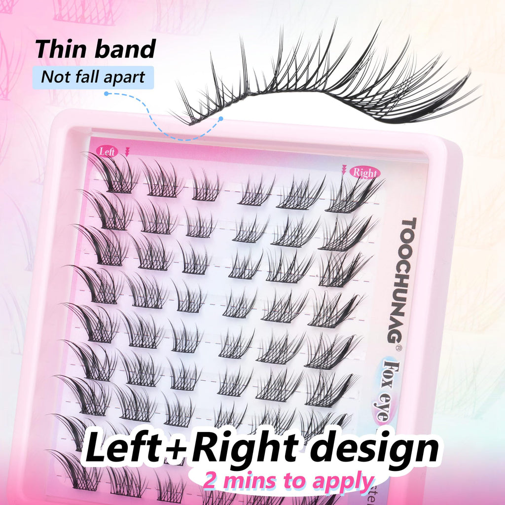 Natural Fox Eye Individual Lashes by TOOCHUNAG
