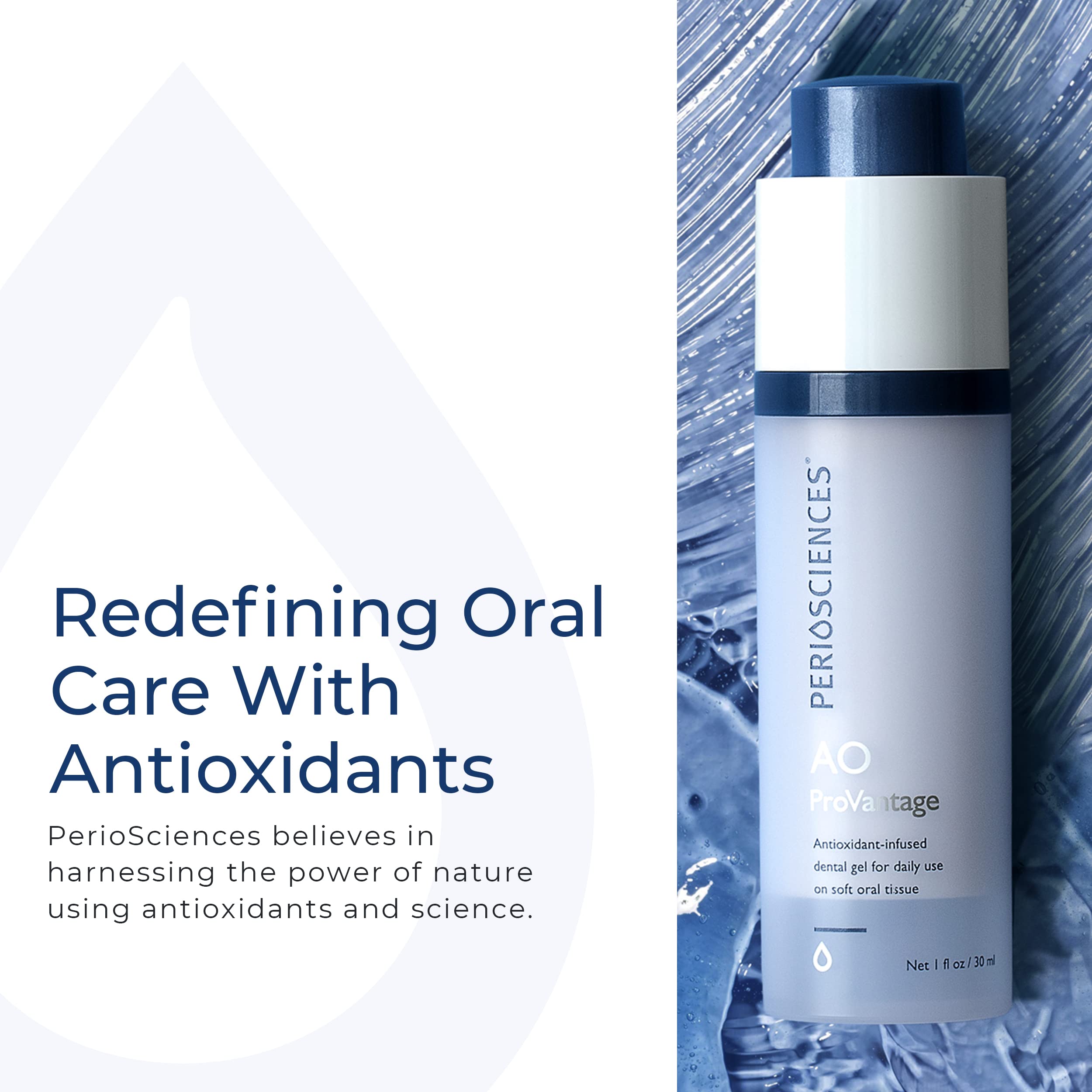 PerioSciences AO ProVantage Dental Gel with Antioxidants – Oral Gum Gel – Oral Care to Maintain Gum Health, 1 fl. Oz / 30ml