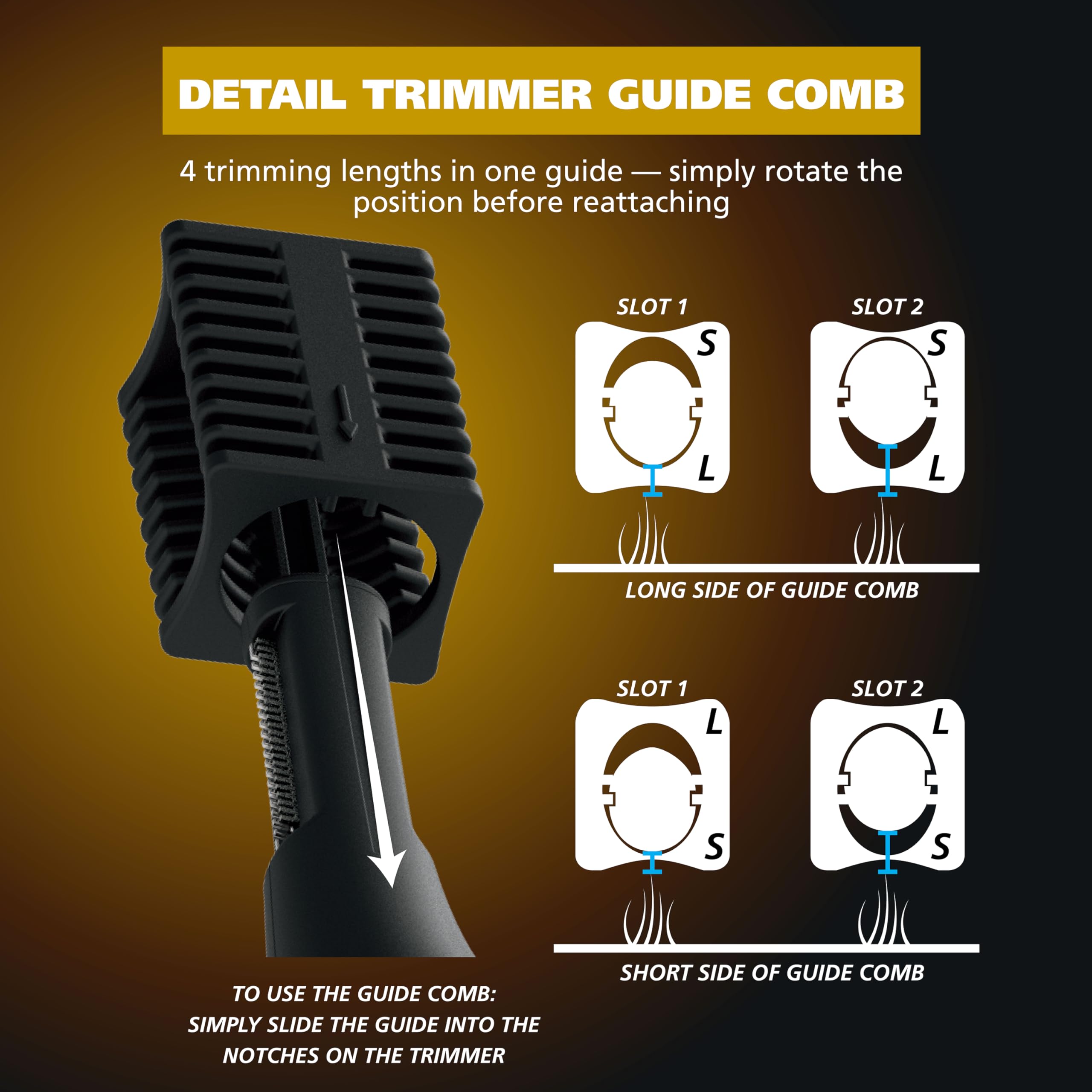 Wahl Manscaper ® 2 in 1 Lithium Battery Tactical® Dual Sided Eyebrow Trimmer and Nose Hair Trimmer for Men – Model 3023805