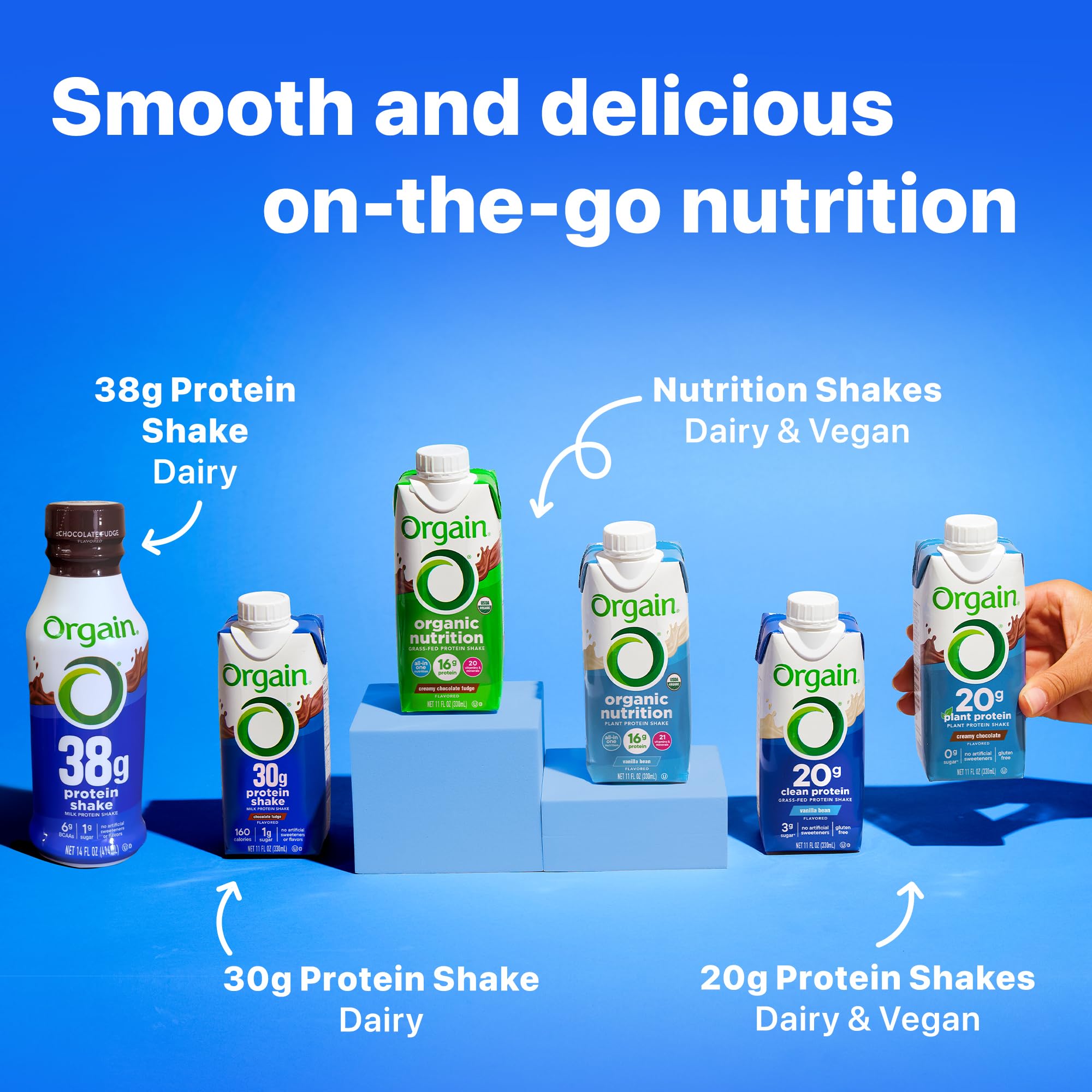 Orgain 30g High Protein Shake, Dairy Isolate Milk Protein, Vanilla Bean, 5g BCAAs, 1g Sugar Per Serving, Meal Replacement, Ready to Drink, Keto Friendly, Gluten-Free 11 Fl Oz (Pack of 12)