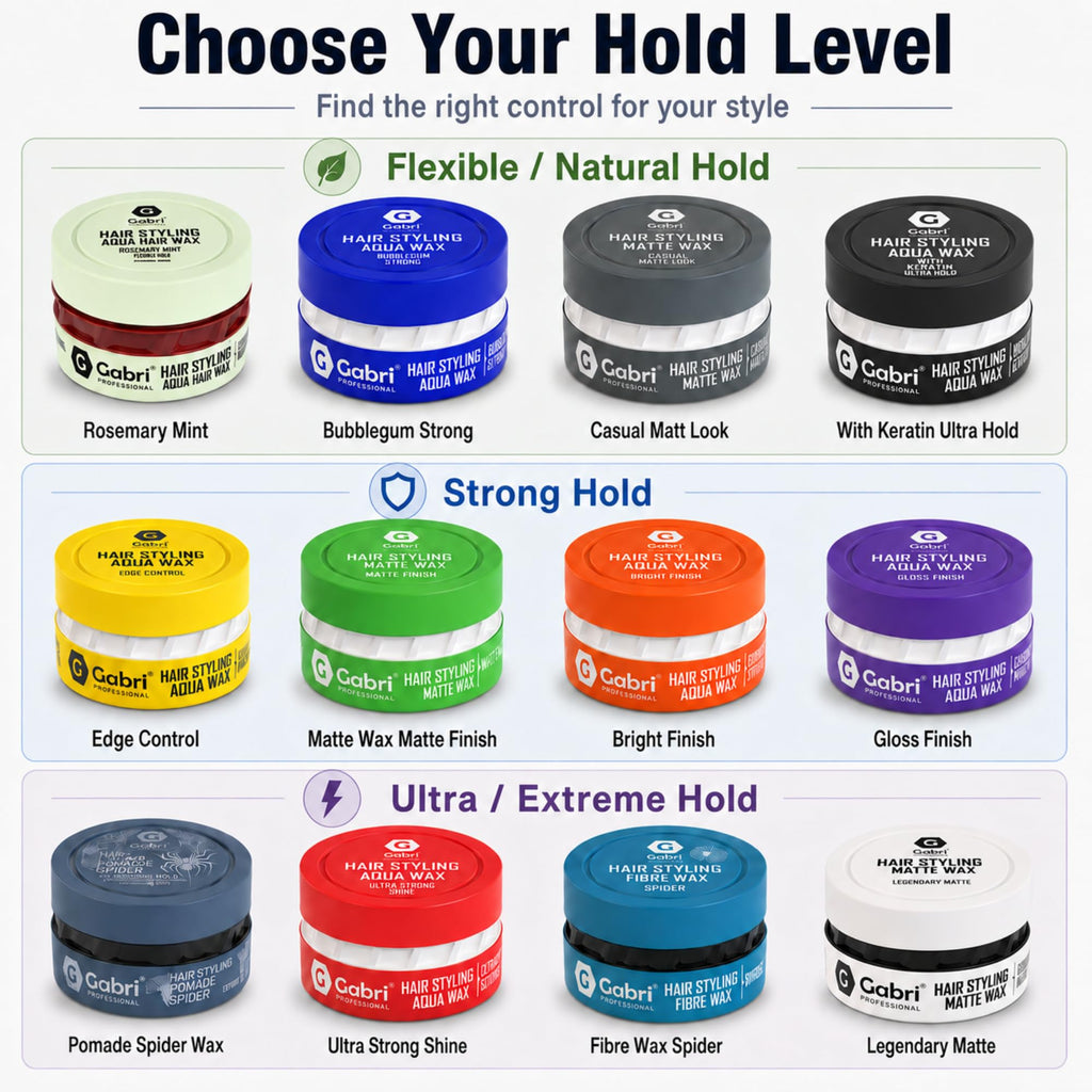 Gabri Hair Styling Wax 150ml, Hair Gel Wax, Edge Control, Maximum Control and Long Lasting, Men & Women Hair Wax (Casual Look)