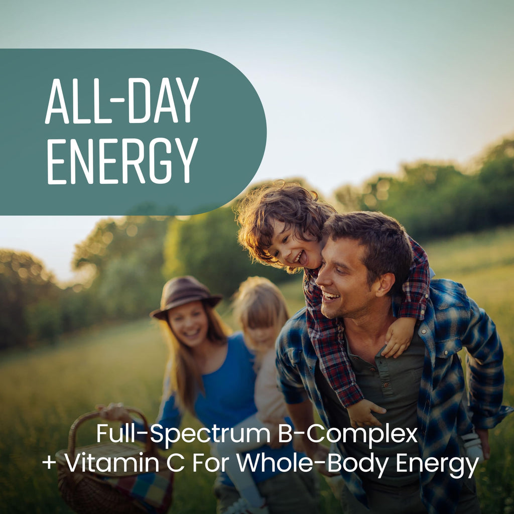 Vitamin B Complex High Strength Methylated B Vitamins | B6 Vitamins with Folate & B12 Supplements | Complete Complex with 12 Active Nutrients | Not Liquid Drops Or Spray | Vitabright