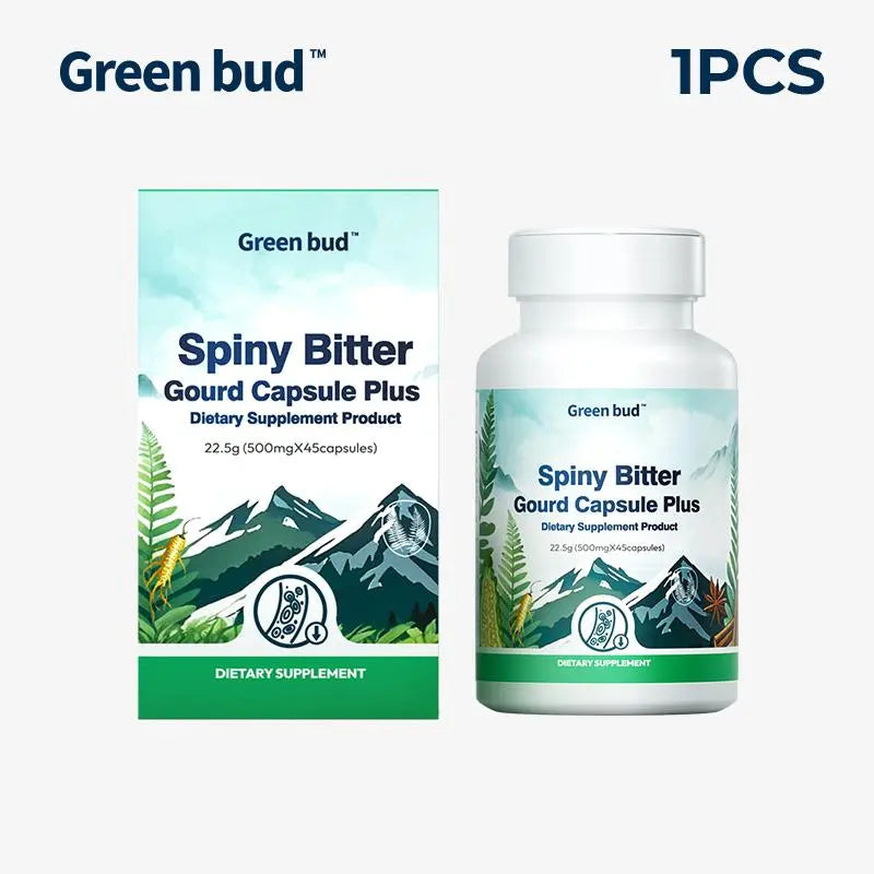 Green Bud 1 Bitter Gourd Herbal Capsules Contain Extracts of Bitter Gourd, Cinnamon, Ginseng, and Mulberry Leaves, Etc. #Summervibes