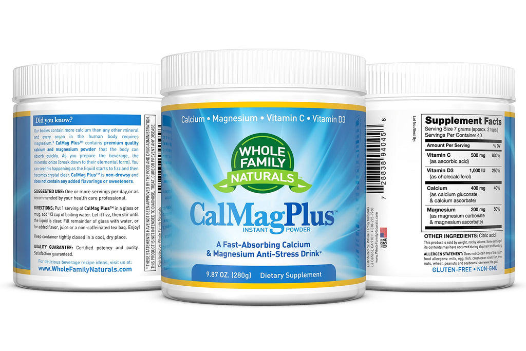 CalMag Plus Calcium Magnesium Powder for Calm, Sleep & Muscle Support