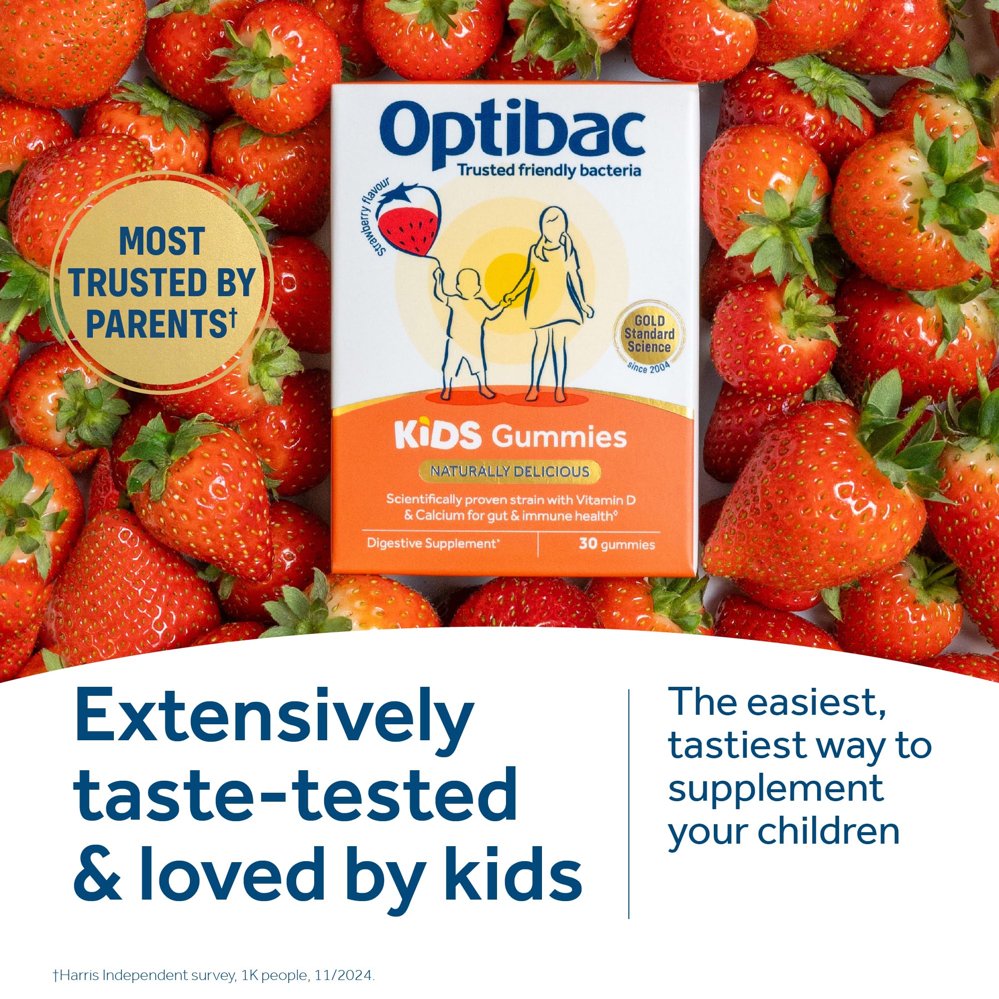 Optibac Kids Gummies - Friendly Bacteria for Kids - 60 Vegan Gummies