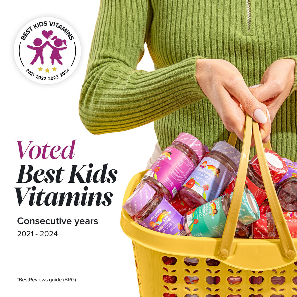 Vitamin B12 for Kids | 30 Gummies | Vitamin B Complex | Novomins