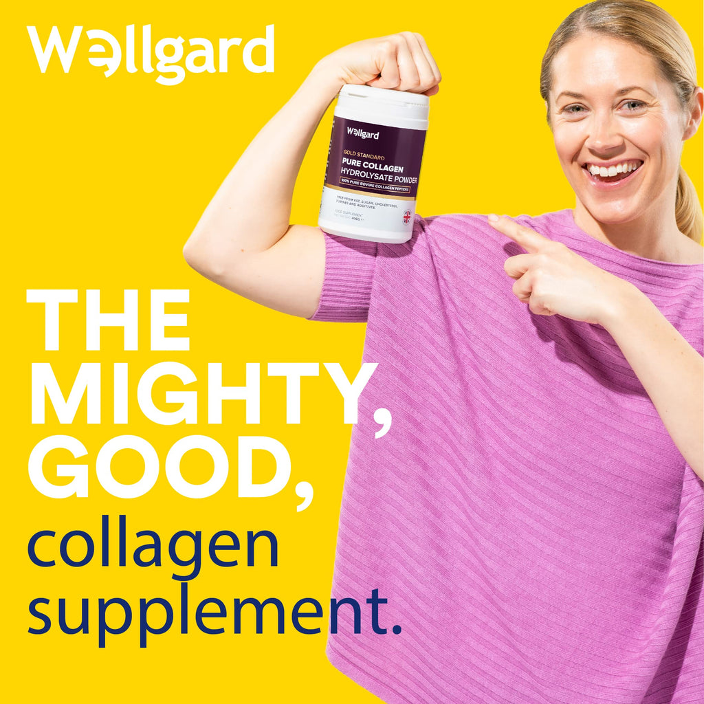 Collagen Powder, Gold Standard Bovine Collagen Peptides Powder by Wellgard - High Levels of The 8 Essential Amino Acids, Collagen Supplements for Women & Men, Halal Collagen, Made in UK