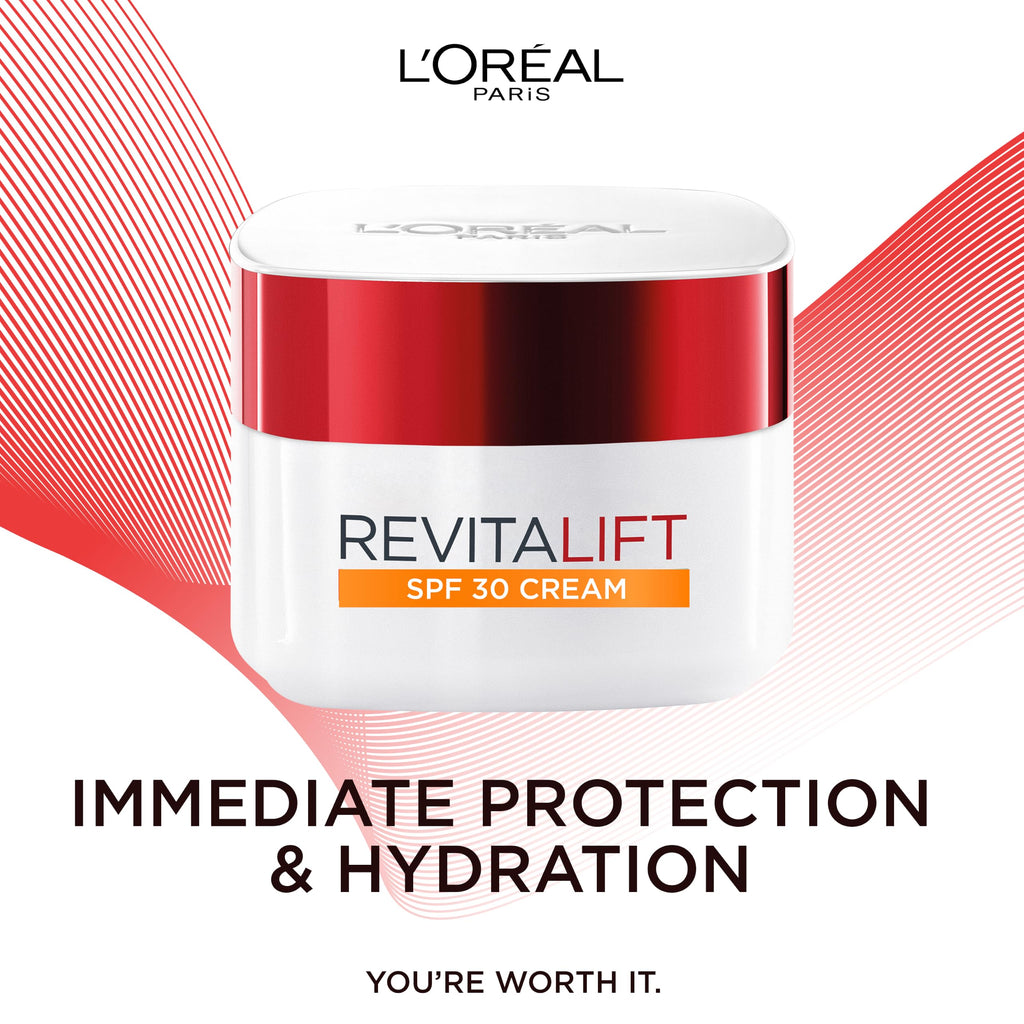 L'Oreal Paris SPF30 Day Cream, Hydrating SPF30 Face Moistruiser, 50ml