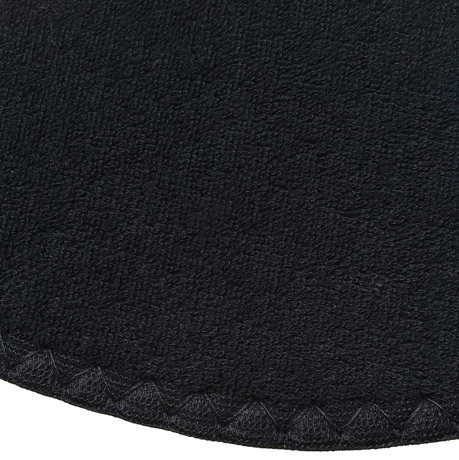 Happystep 3 Pairs of Cotton Terry Cloth Zero Drop Shoe Insoles, Barefoot Inserts, Sweat Absorption, Washable & Reusable, Fit All Sneakers, Business Shoes, Boots etc. (Black), UK Size 10
