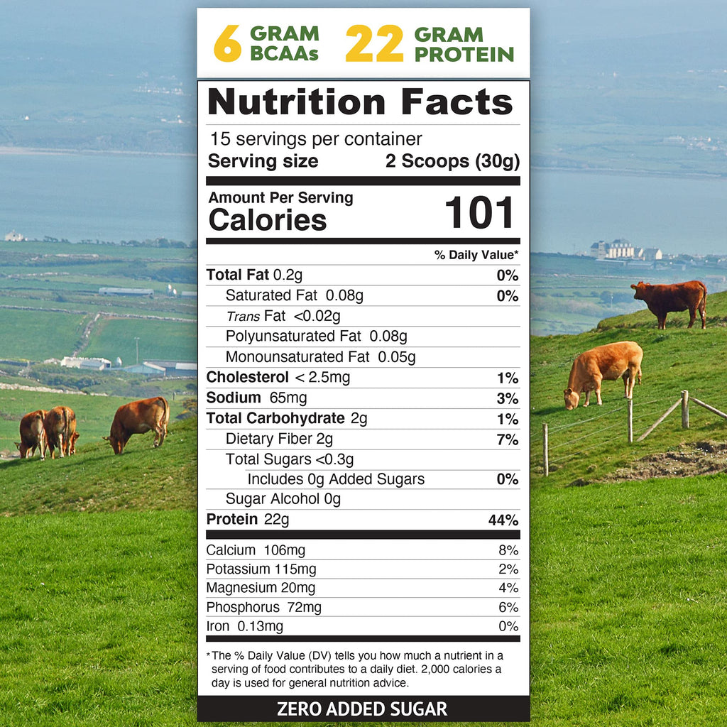 MariGold Grass-fed Whey Protein Isolate Powder - Creamy Vanilla Flavor - 1 Lb Bag | 100% Pure, Cold-Processed, Micro-Filtered, Undenatured, Non-GMO, rBGH Free, Soy Free, Gluten Free, Lactose Free
