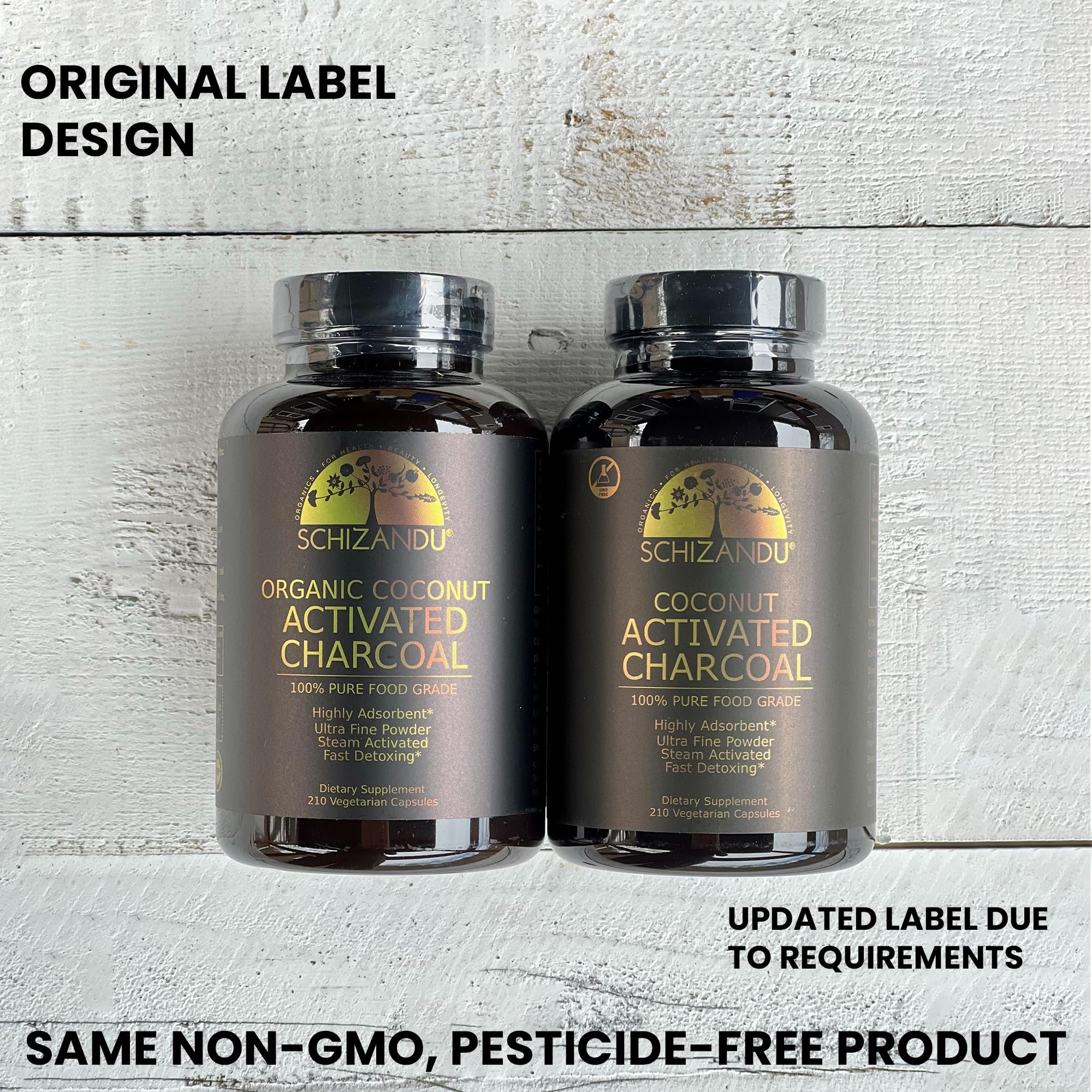 Activated Charcoal Powder, Food Grade Detox, Non GMO Veggie Capsules, for Detoxification,Teeth Whitening, Digestive System,to Prevent Hangover,Vegan,Free Bonus eBook Guide