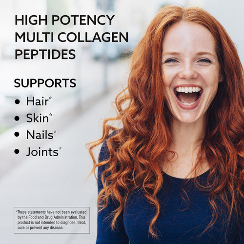 AMPLICELL Multi Collagen Peptides Powder for Men & Women, 41 Servings