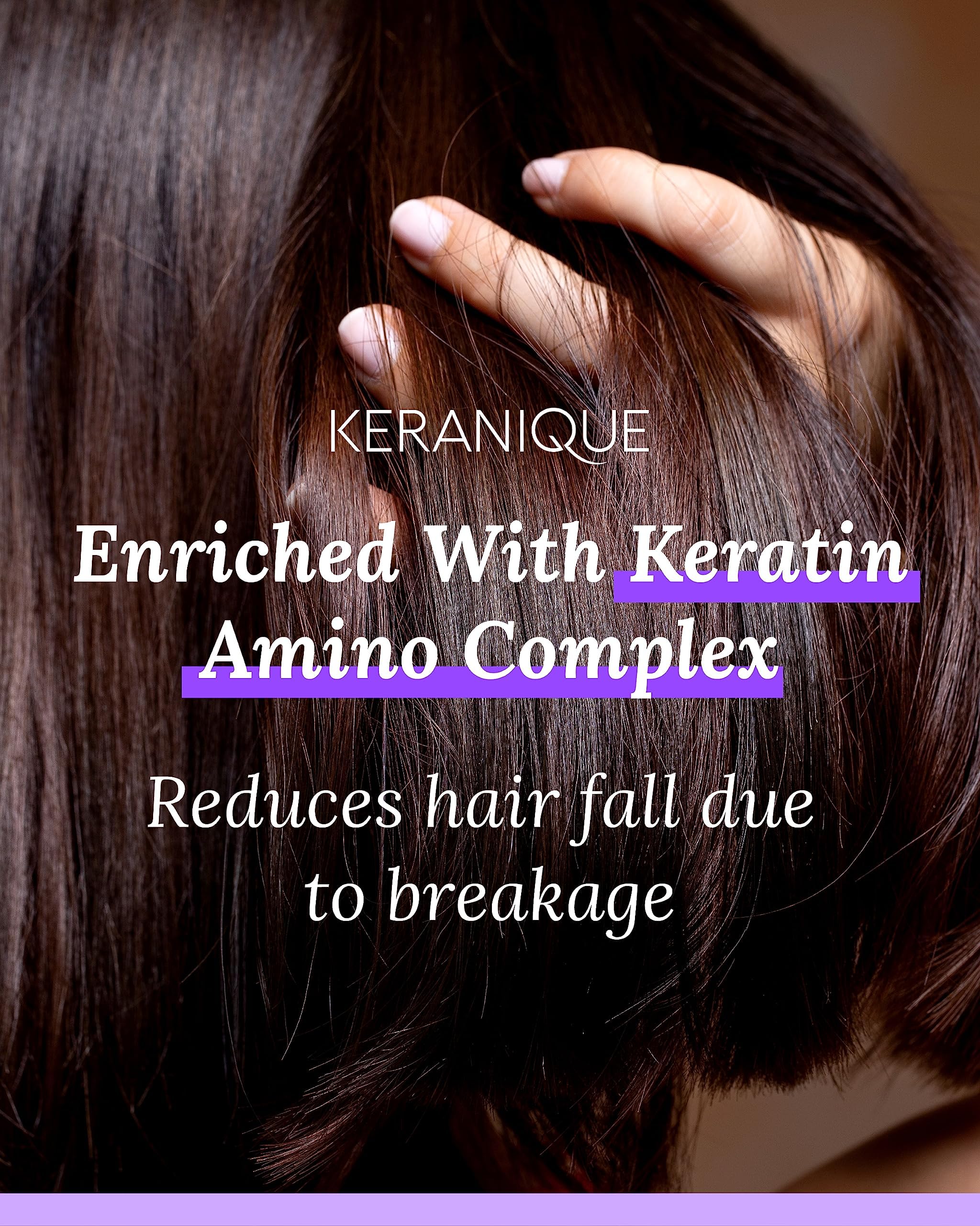 Keranique Lift & Repair Treatment Spray with Keratin Amino Complex™, Keratin Hair Treatment for Instant Volume & Body, Split End Repair, Heat Protectant, Sulfate, Dye & Paraben Free, 2X3.4 Fl Oz