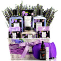 Gifts for Women, Moms, Lavender & Lilac Spa Gift Basket Set - Handmade Soap, Potpourri, Bath Bomb, Jojoba Oil, Organic Lip Balm & More - Stress Relief, Bath & Body Self Care Package