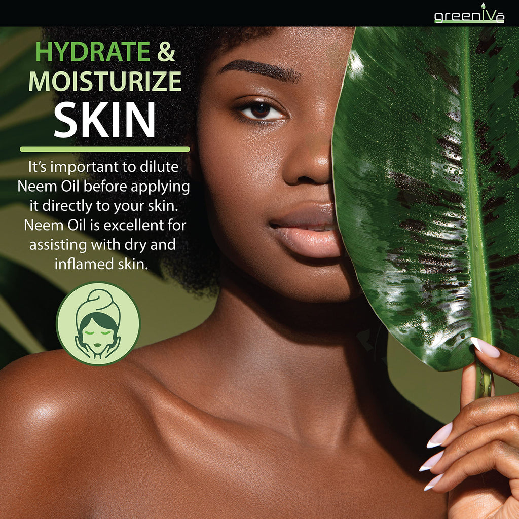 GreenIVe 100% Pure Neem Oil Bulk Size Cold Pressed Virgin Unrefined Hexane Free Natural Plant Based Non-GMO Hair & Skin Care - Nail Cuticle, Pet, Plant Care Gallon Bulk 128 fl oz 1 Gallon