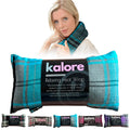 Microwavable Heating Pads for Winter Warmth, Back, Stomach & Head Comfort – Kalore Cotton Tartan Neck Wrap – Even Heat Distribution Hot Compress Bag – Wheat Heat Pad XL – Lavender Scent – Turquoise