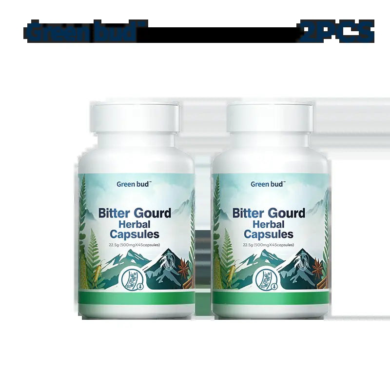 Green Bud 1 Bitter Gourd Herbal Capsules Contain Extracts of Bitter Gourd, Cinnamon, Ginseng, and Mulberry Leaves, Etc. #Summervibes