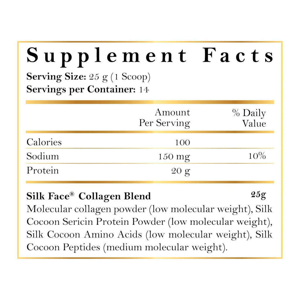Silk Face Collagen - Silky Radiant Skin New Amino Molecules for Hair Nails-Joint