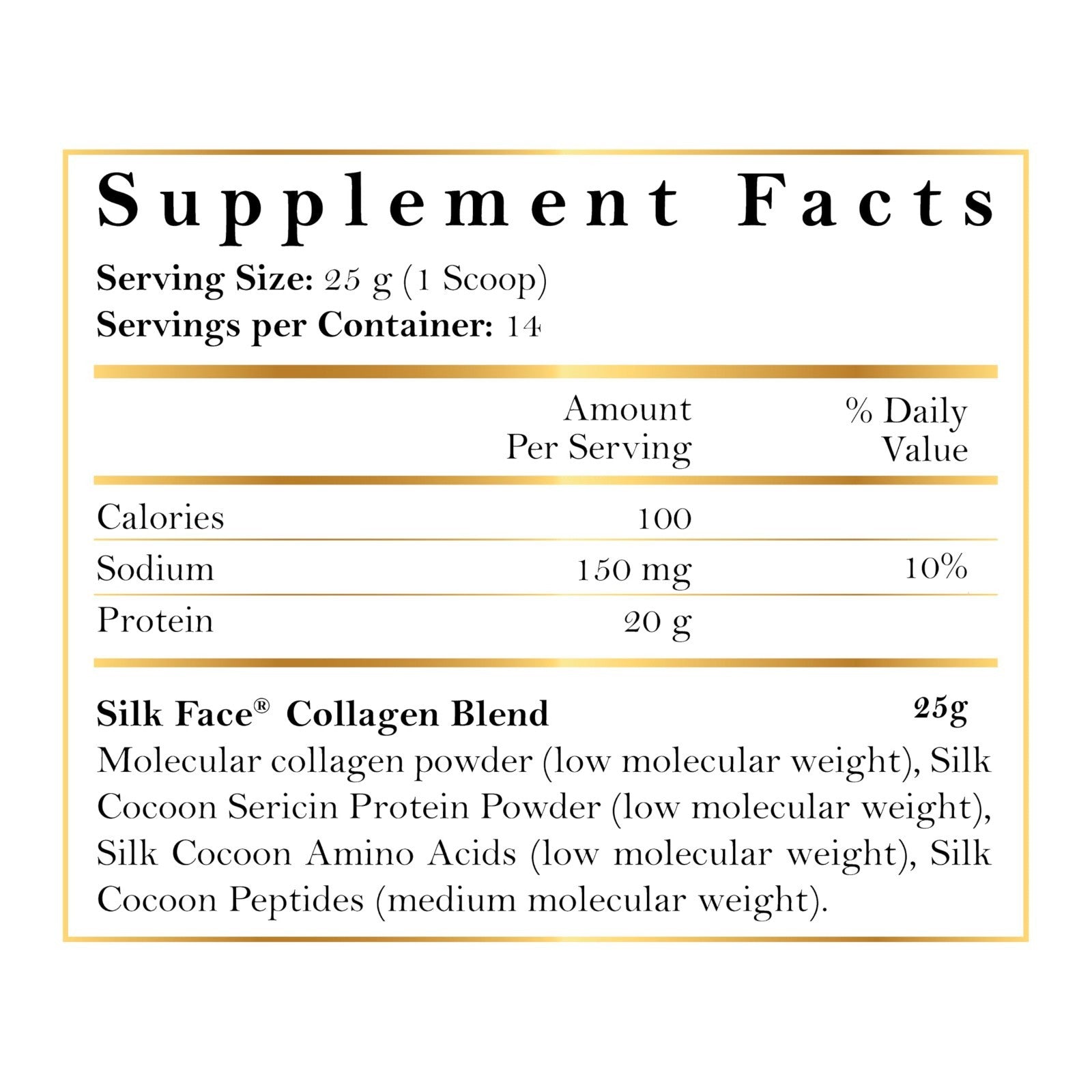 Silk Face Collagen - Silky Radiant Skin New Amino Molecules for Hair Nails-Joint