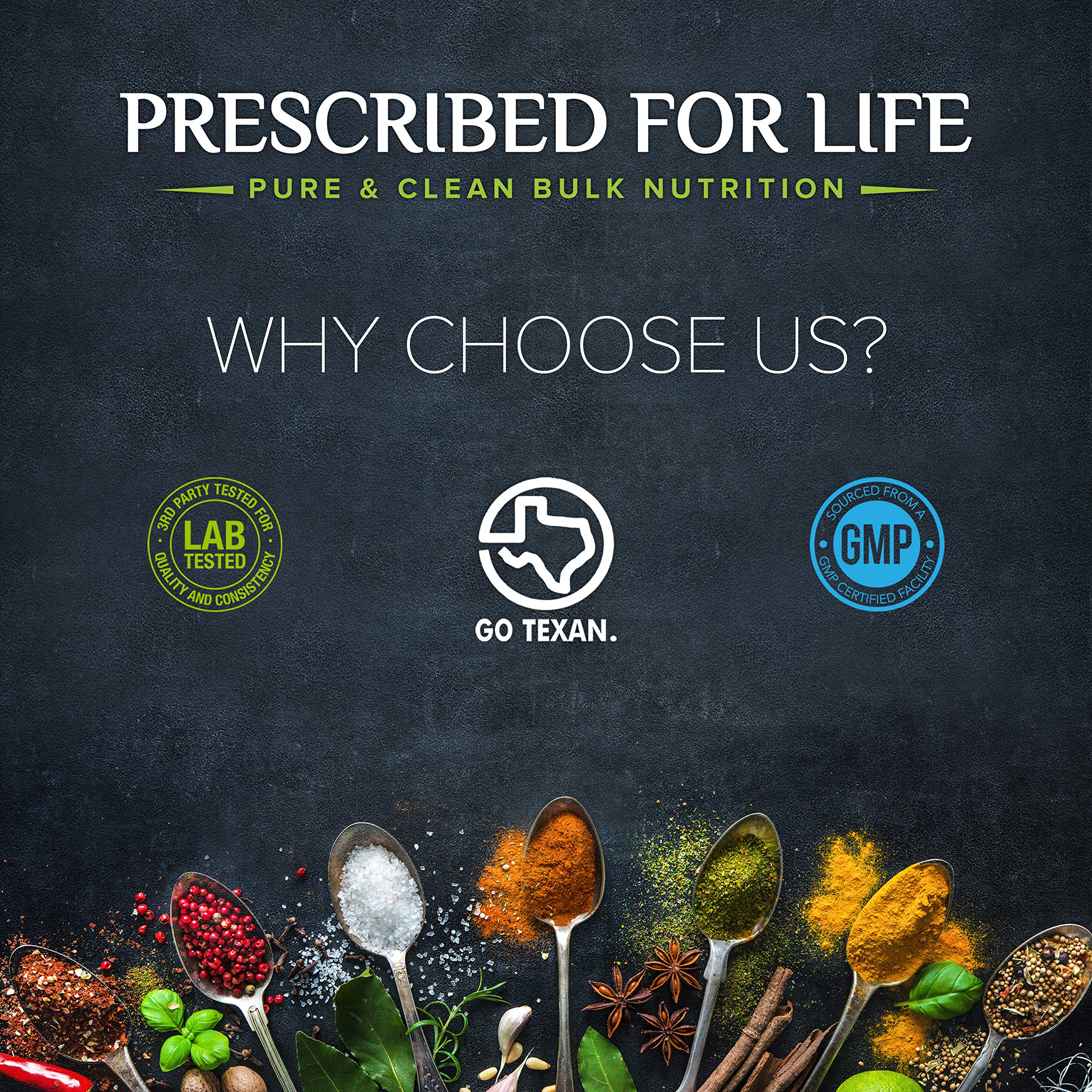 Prescribed For Life PABA Powder | Paba Supplement for Healthy Digestion | Vegan, Gluten Free, Non-GMO, No Fillers or Additives | para Aminobenzoic Acid (1 kg / 2.2 lb)