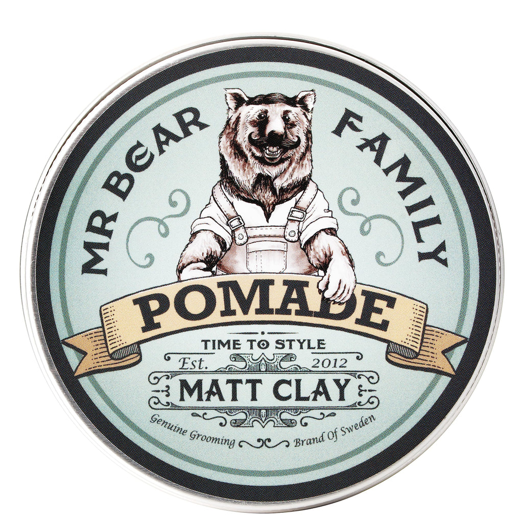 Matte Hair Pomade for Men – Medium Hold Water Based Mens Hair Styling Pomade Contains Volumising Kaolin Clay + Bentonite Clay – Non Greasy Texturising Matt Pomade for Effective Frizz Control 100 ml