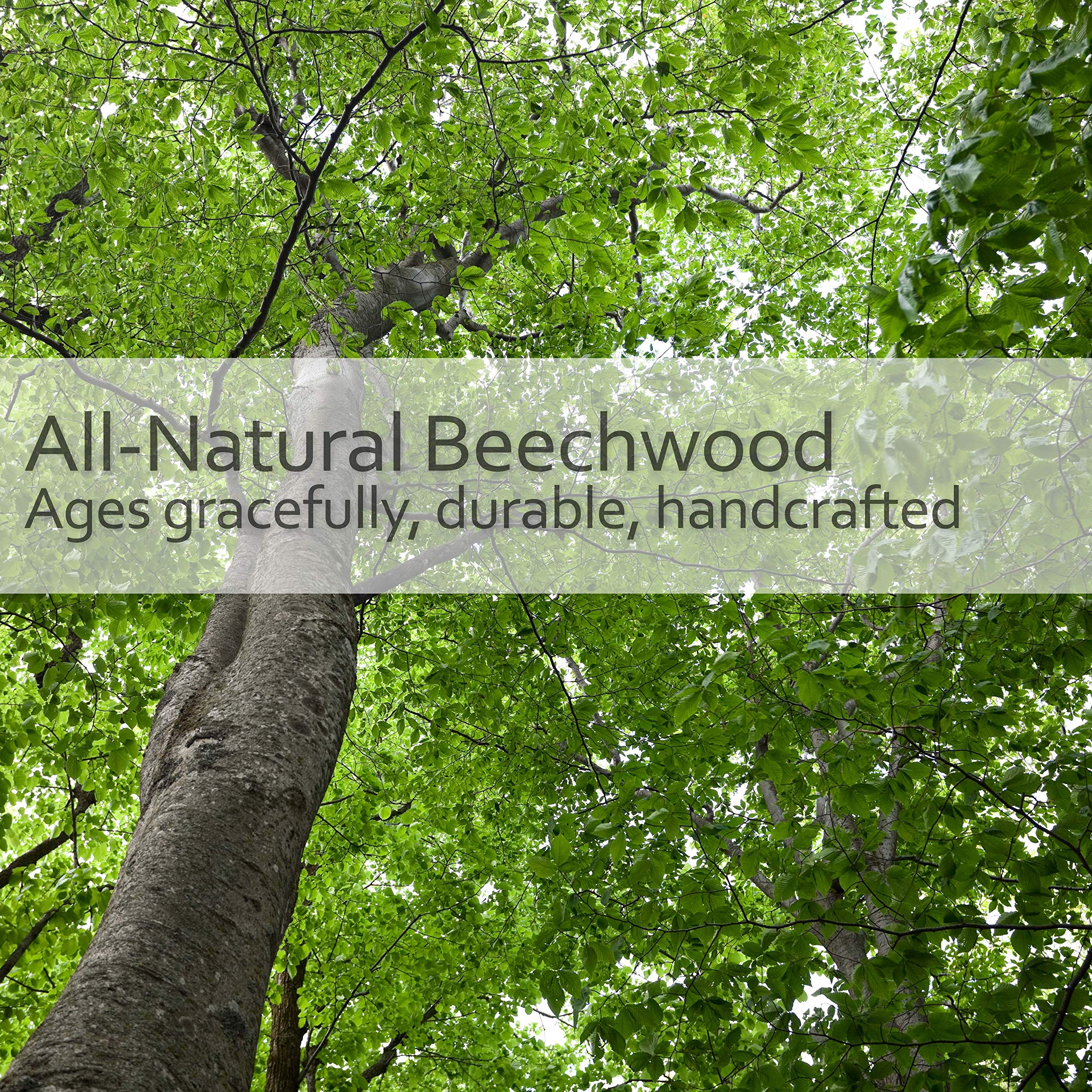 REDECKER Extra Long Beechwood Bath Brush - Natural Pig Bristle Body Brush for Showering, Back Scrubbing, Exfoliating, Dry Brushing and Lymphatic Drainage - Perfect for Hard-to-Reach Areas