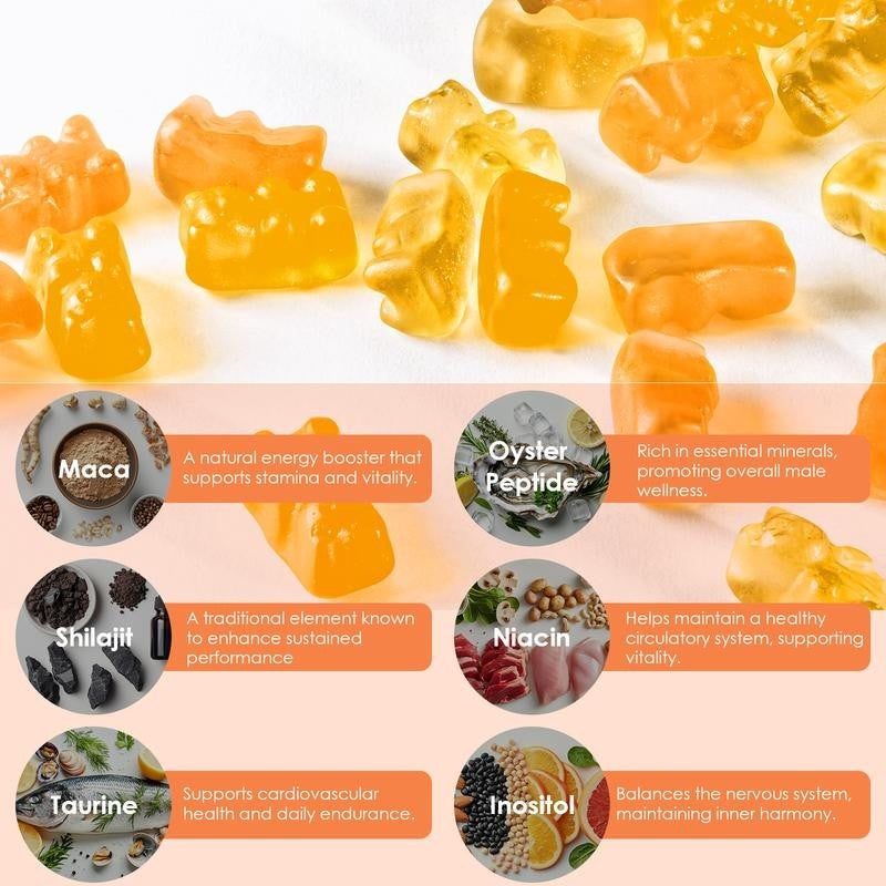 LOTINLAB BOOST GUMMY - Daily Dietary Supplement for Strength with Vitamin B3, Oy