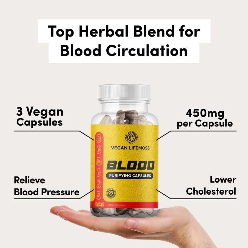 Vegan Lifemoss Blood Purifying Capsules Dietary Supplement