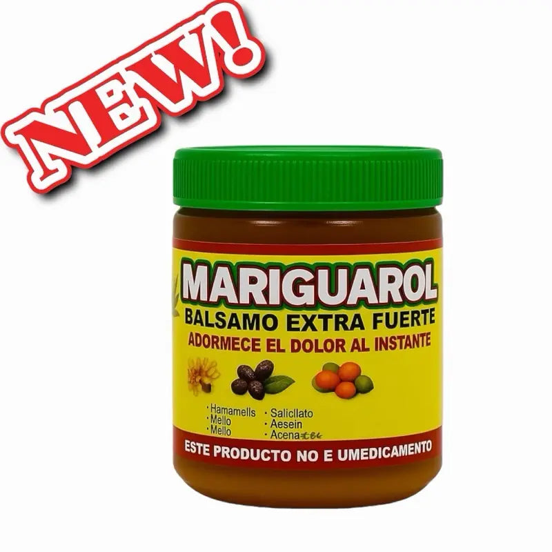 (2 Pack) Mariguarol Extra Strength Balm 125G Fast Acting Muscle Joint Relief Uso Externo for Pain Relief Uso Externo Para Dolor