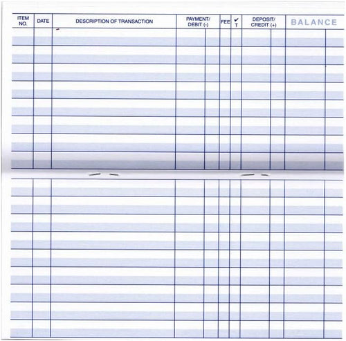10 Premium 48 Page Transaction Registers - Thicker Paper, More Pages - for Perso