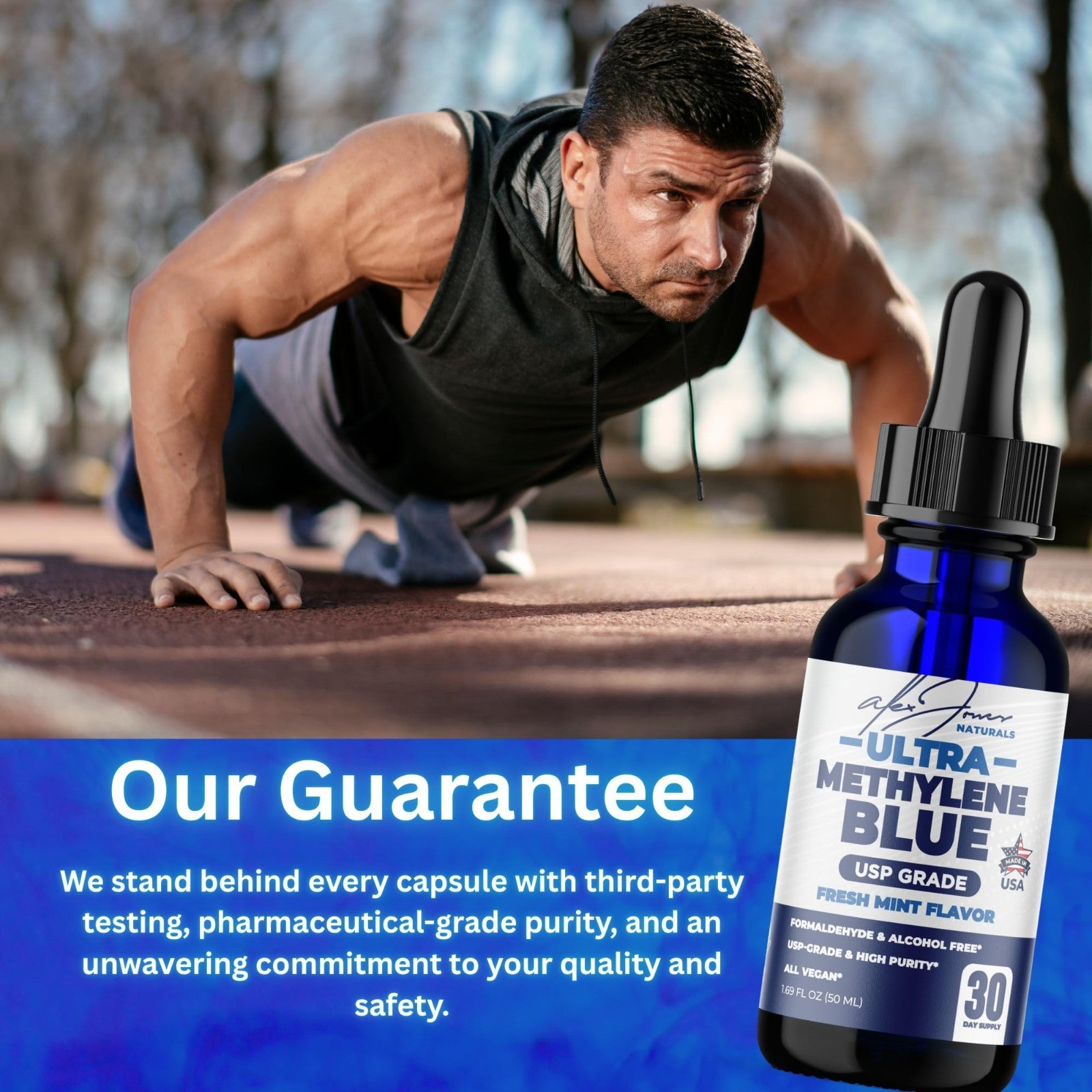 Ultra Blue Fresh Mint Flavor - Alex Jones Naturals