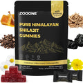 ZOOONE 60 Gummies Pure Himalayan Shilajit Gummies Gold I Lab Tested I No Added Sugar I Ashwagandha, Gokshura| Fulvic Acid & 85+ Trace Minerals I for Men, Women I Non-Gmo I 100% Natural & Organic I