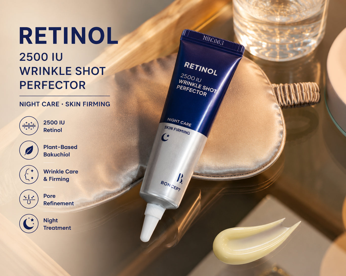 BONCEPT Retinol 2500 IU Wrinkle Shot Perfector 15Ml anti Wrinkle Firming Cream