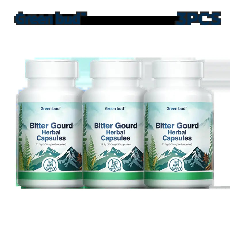 Green Bud 1 Bitter Gourd Herbal Capsules Contain Extracts of Bitter Gourd, Cinnamon, Ginseng, and Mulberry Leaves, Etc. #Summervibes