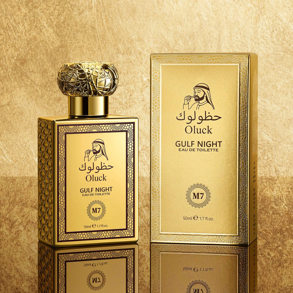Oluck Perfume M7 (Gulf Night) Cologne for Women & Men, Lemon Pineapple Nutmeg Cedarwood Vanilla Notes, Middle Eastern Fragrance