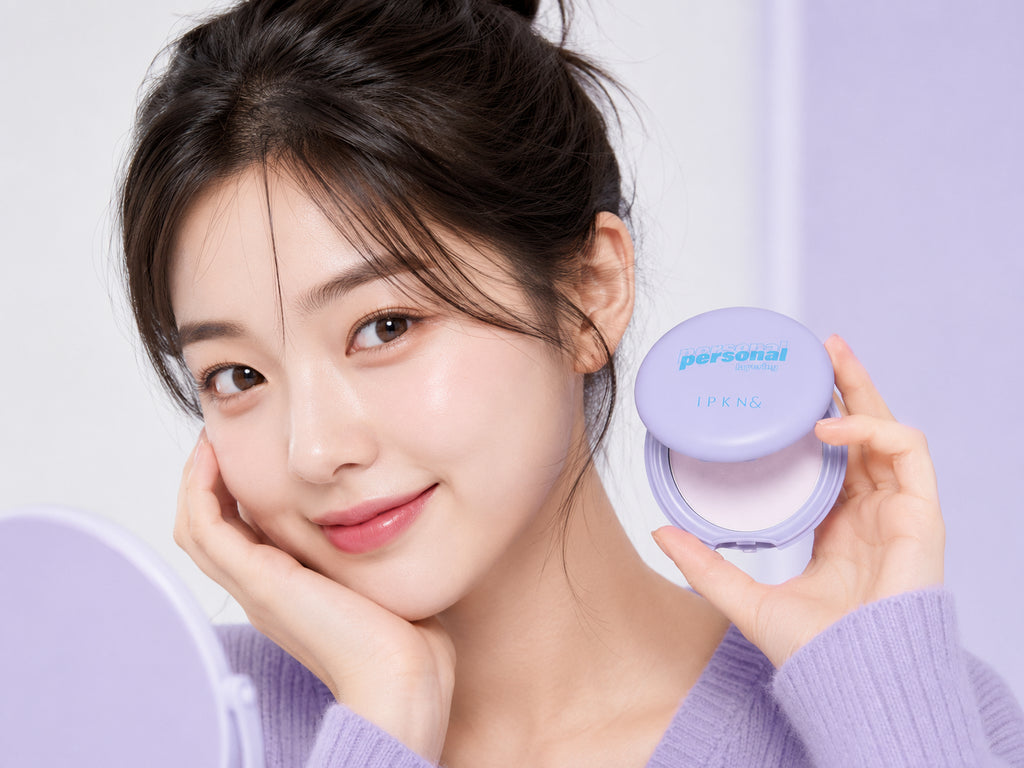 IPKN Personal Tone Correcting Blur Pact Lavender 5.5G Korean Version New