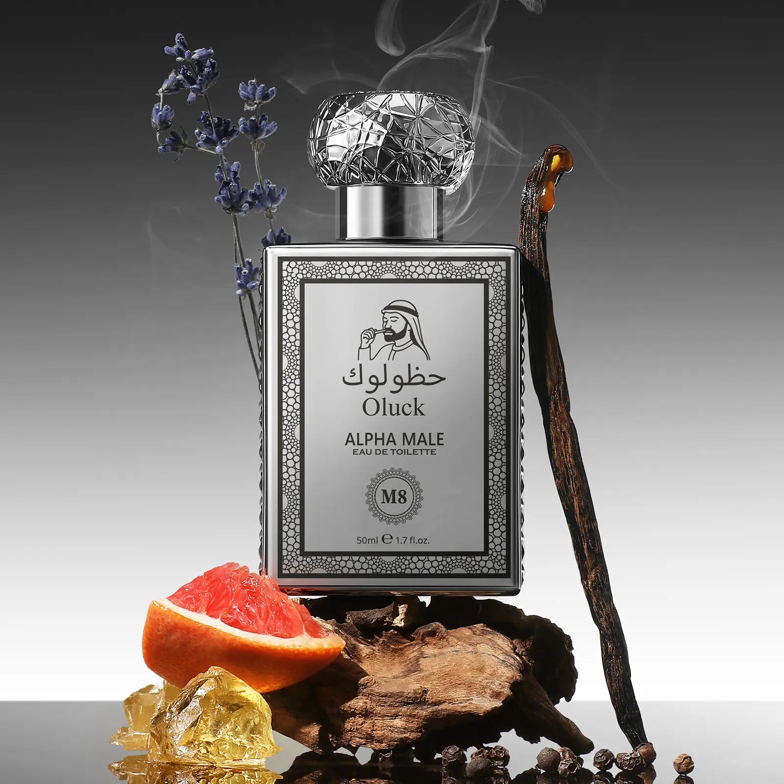 Oluck Perfume M7 (Gulf Night) Cologne for Women & Men, Lemon Pineapple Nutmeg Cedarwood Vanilla Notes, Middle Eastern Fragrance